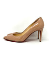 Christian Louboutin Pigalle 85 Nude Patent Leather Pump Heels 38.5 UK 5.5