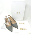 Christian Dior J'Adior Silver Embroidered Sling Back Pump Heels 36 UK 3