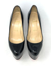 Christian Louboutin Alta Vicky 160 Black Patent Platform Pump Heels 38.5 UK 5.5