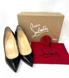 Christian Louboutin Pigalle 85 Black Patent Leather Pump Heels 40 UK 7