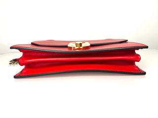 Christian Louboutin Elisa Large Red Leather Shoulder Bag