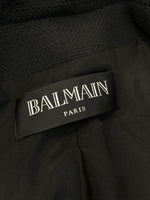 Balmain Double Breasted Black Blazer 
