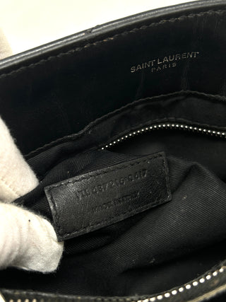 Saint Laurent Loulou Medium Black Leather Quilted Shoulder Bag