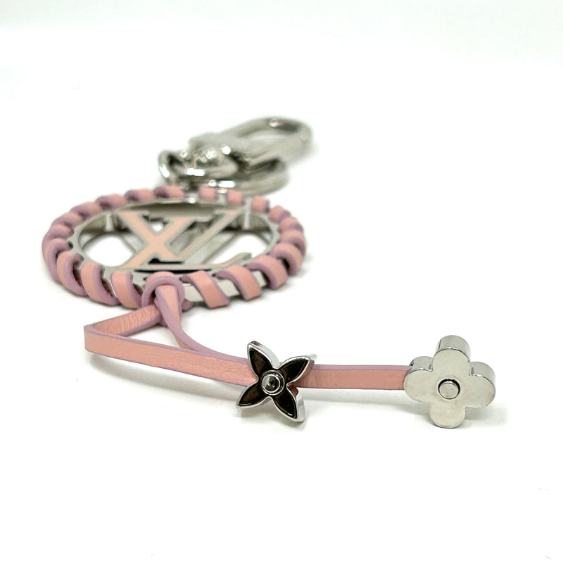 Louis Vuitton Silver Pink Bag Charm And Key Holder