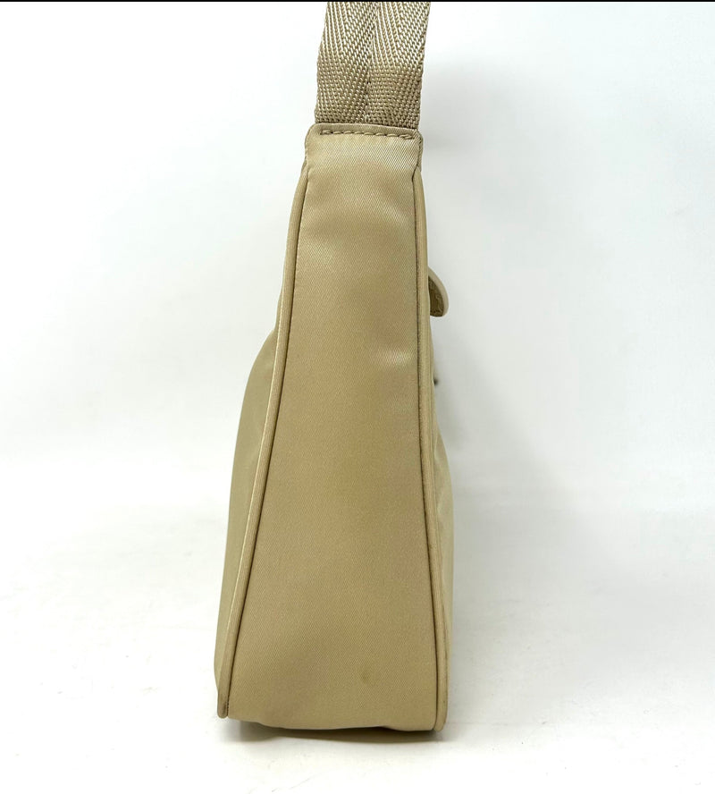 Prada Beige Nylon Mini Handbag