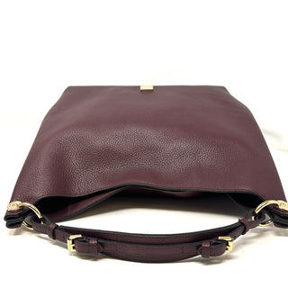 Mulberry Freya Oxblood Grainy Leather Hobo Handbag