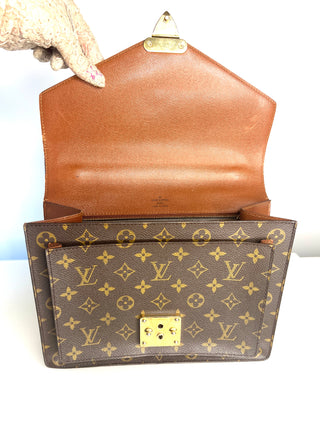LOUIS VUITTON MONCEAU 28 VINTAGE MONOGRAM TOP-HANDLE & SHOULDER BAG