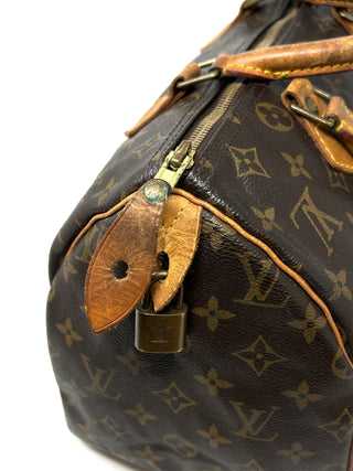 Louis Vuitton Speedy 30 Brown LV Monogram Coated Canvas Handbag