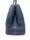 Hermes Garden Party 36 Bleu De Prusse Navy Negonda Leather Tote Bag