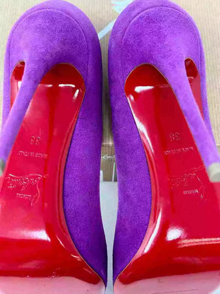 Christian Louboutin So Kate 120 Purple Suede Pump Heels 38 UK 5