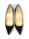 Christian Louboutin Kate 100 Black Patent Leather Pump Heels 38.5 UK 5.5