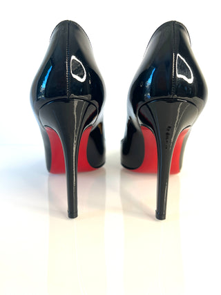 Christian Louboutin Pigalle 100 Black Patent Leather Heels – Size 37.5 UK 4.5