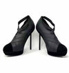 Yves Saint Laurent Divine Black Elastic Bandage And Suede Heel Boots 39 UK 6