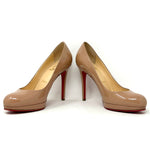 Christian Louboutin New Simple Pump 120 Nude Patent Leather Pump Heels 36.5 UK 3.5