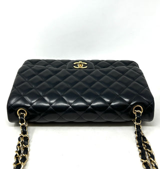 Chanel Jumbo Classic Double Flap Black Lambskin Bag