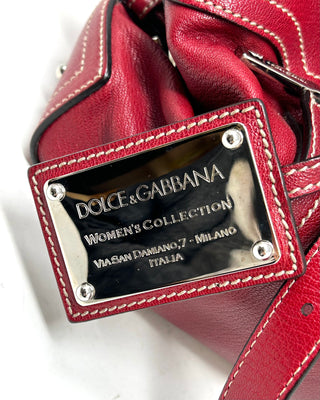 Dolce & Gabbana Red Leather Shoulder Bag