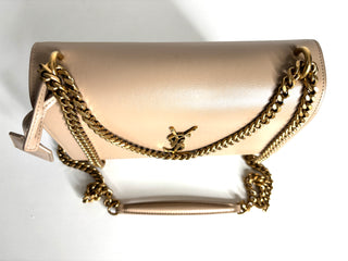 Saint Laurent Sunset Medium Beige Chain Crossbody Bag