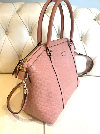 Gucci Microguccissima Blush Pink Leather Tote Bag