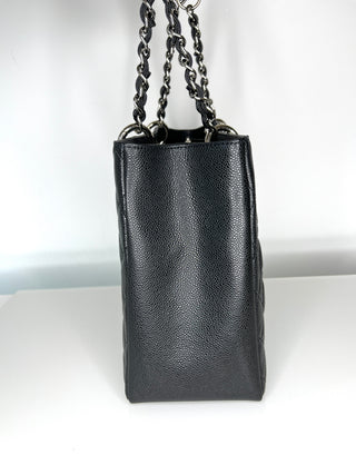 Chanel Large GST Black Caviar Leather Shopping Shoulder Bag