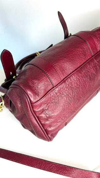 Mulberry Small Heritage Bayswater Satchel Conker Pebbled Leather Shoulder Bag