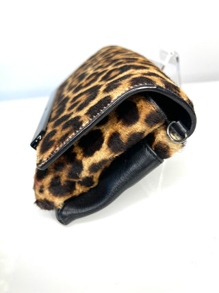 Christian Louboutin Rougissime Leopard Pony Hair Small Clutch Bag