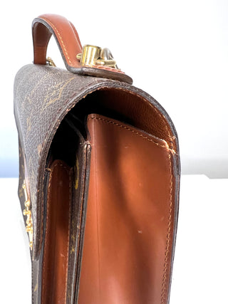 LOUIS VUITTON MONCEAU 28 VINTAGE MONOGRAM TOP-HANDLE & SHOULDER BAG