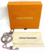 Louis Vuitton Very Silver Pink Bag Charm And Key Holder