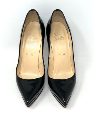 Christian Louboutin Pigalle Plato 120 Black Patent Leather Pump Heels 37 UK 4