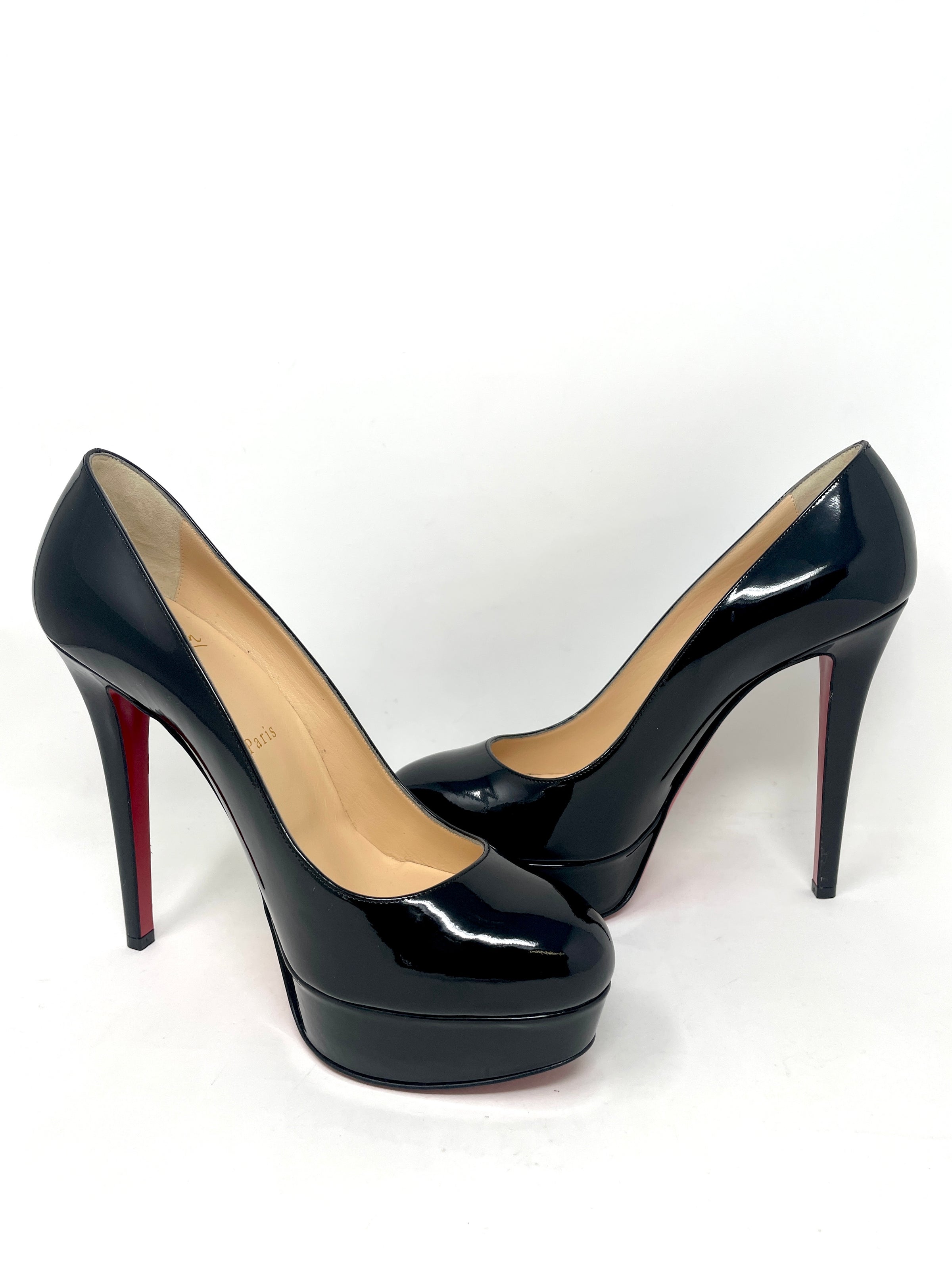 new CHRISTIAN LOUBOUTIN Bianca 140 teal blue patent almond