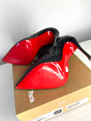 Christian Louboutin Mandolina 120 Black Heeled Booties 37.5 UK4.5