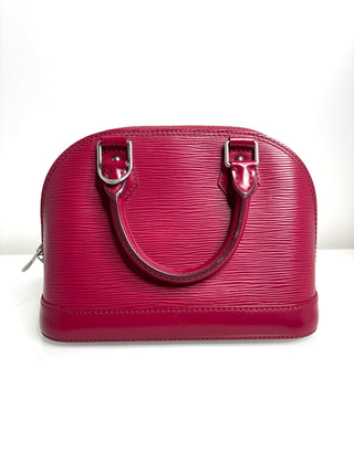 Louis Vuitton Alma BB Fushia Epi Leather Handbag