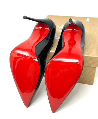 Christian Louboutin So Kate 120 Black Patent Leather Pump Heels 39.5 UK 6.5