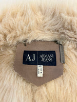 Armani Dark Beige Faux Fur Coat