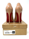 Christian Louboutin So Kate 120 Nude Patent Leather Pump Heels 39.5 UK 6.5