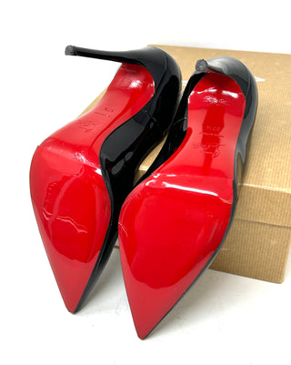 Christian Louboutin So Kate 120 Black Patent Leather Pump Heels 37.5 UK 4.5