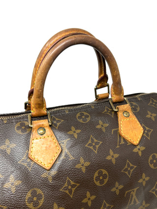 Louis Vuitton Speedy 30 Brown LV Monogram Coated Canvas Handbag