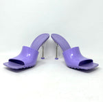 Bottega Veneta Lilac Synthetic Square Toe Heel Sandals 