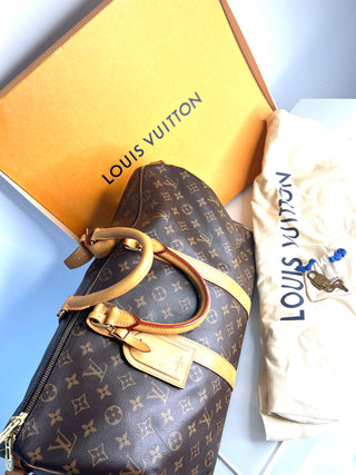Louis Vuitton Preloved Keepall 45 Bandouliere Monogram Travel Bag