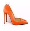 Christian Louboutin So Kate 120 Orange Suede Pump Heels 38 UK 5