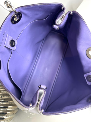 Christian Dior Pre-Loved 2011 White Leather Diorissimo Satchel Shoulder Bag