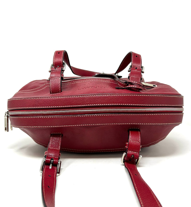 Dolce & Gabbana Red Leather Shoulder Bag