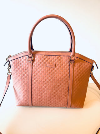 Gucci Microguccissima Blush Pink Leather Tote Bag