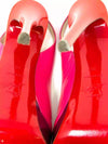 Christian Louboutin Lady Peep 150 Slingback Multicolor Patent Platform Heels 38 UK 5