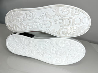 Dolce & Gabbana Portofino Logo White Sneakers Trainers 38 UK5