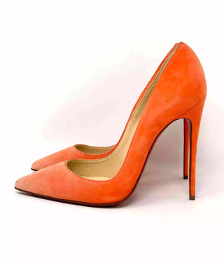 Christian Louboutin So Kate 120 Orange Suede Pump Heels 38 UK 5