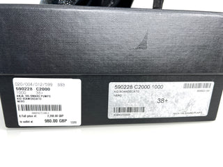Saint Laurent Anja Black Swarovski Crystal Pumps Heels 38.5 UK5.5