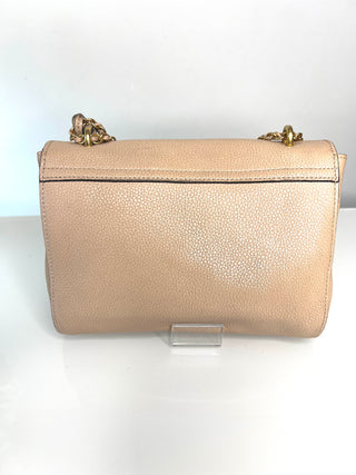 Mulberry Small Lily Classic Grain Leather Beige Shoulder Bag