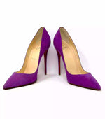 Christian Louboutin So Kate 120 Purple Suede Pump Heels 38 UK 5