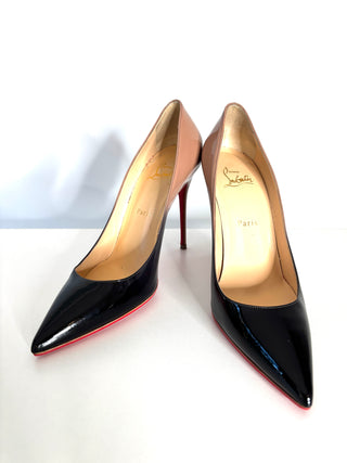 Christian Louboutin Decollete 554 Black Nude Degrade Heels 39 UK6