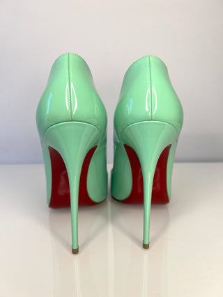 Christian Louboutin So Kate 120 Mint Green Heels 38 UK5